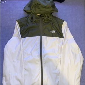 North Face Women's Wind Breaker- Vintage white